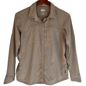 REI | Women’s Sahara Hiking Shirt | Beachwood Tan | Size M